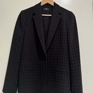 Theory Black Checkered Women’s Blazer